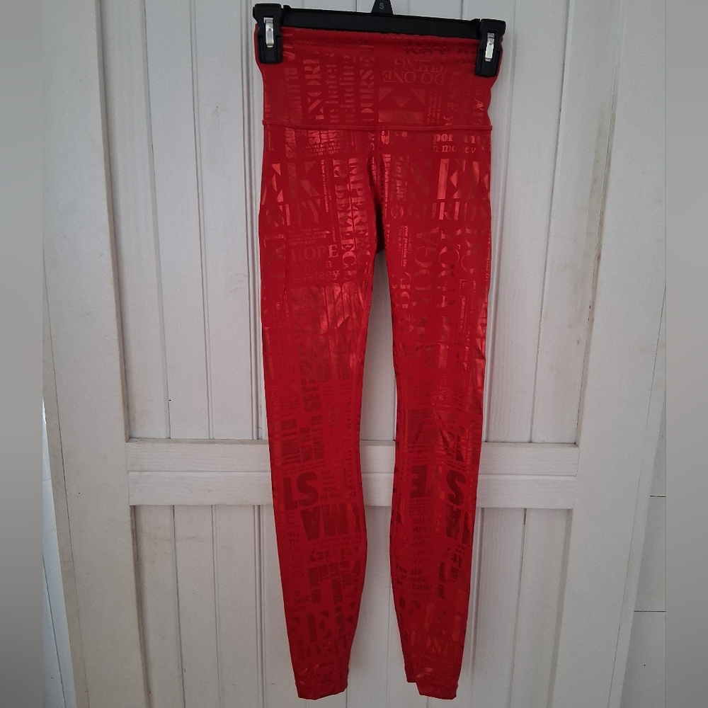 Lululemon Athletica Bold Red Leggings